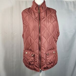 Women's Quilted Vest - Rose